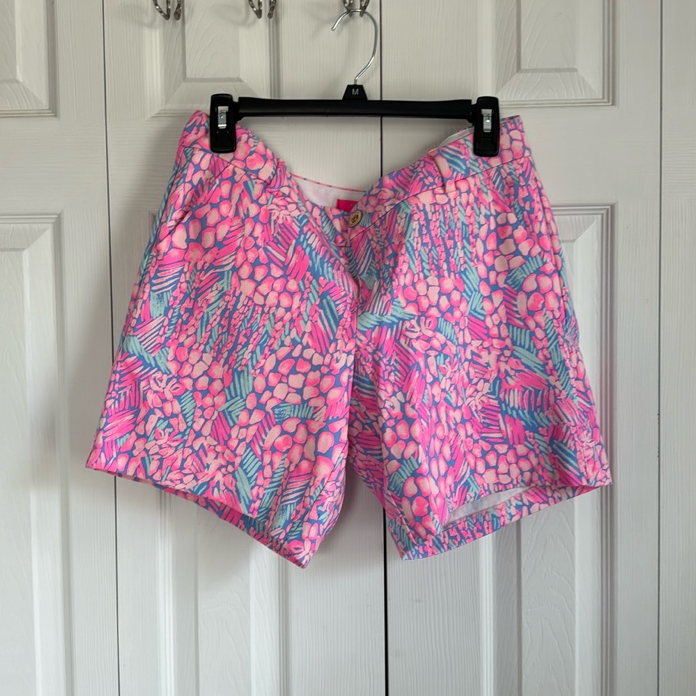 Lilly Pulitzer Pink Blue Printed Women’s Shorts
